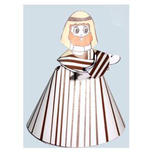 Joseph paper toy pour la crèche de Noël