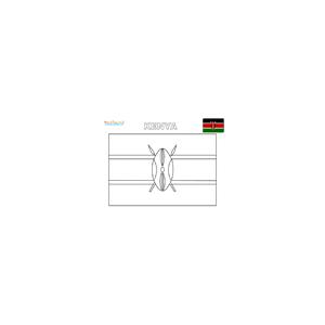 Coloriage du drapeau du Kenya