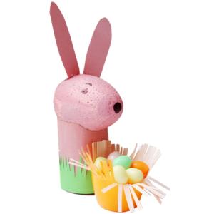 Lapin et sa pâquerette à oeufs