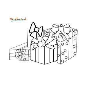 Les gros cadeaux à colorier