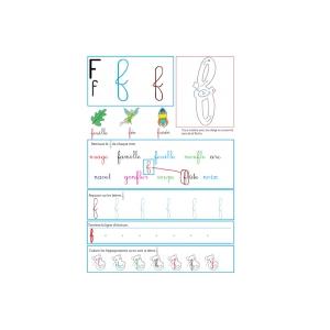 Apprendre à écrire en cursif : fiches d’écriture à imprimer
