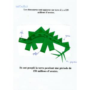 livre sur le cycle des dinosaures à faire avec les enfants