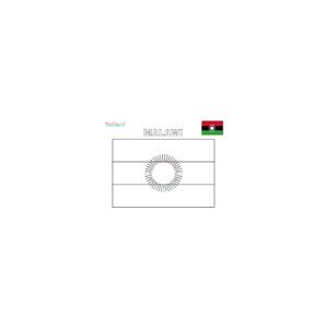 Coloriage du drapeau du malawi