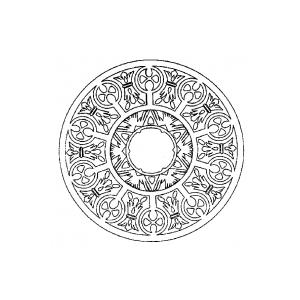 Mandala indien a colorier