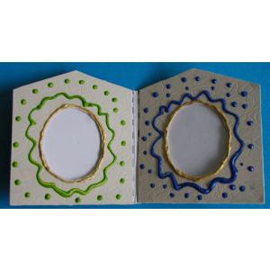 Porte photo double décoré de petits points