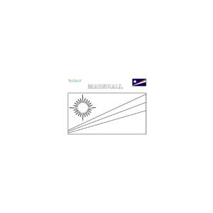Coloriage du drapeau des Marshall