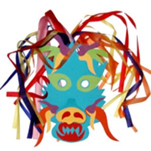 Masque de dragon chinois