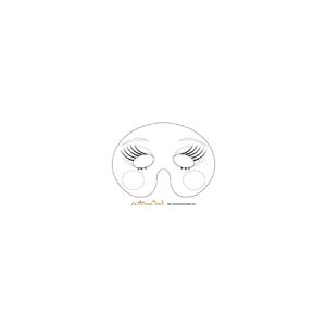 Imprimer le modèle du masque de fille