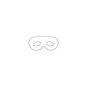 Masque aux grands yeux : imprimer le gabarit