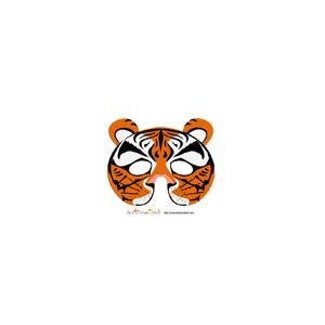 modèle du masque de tigre