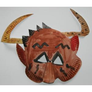masque de taureau &agrave à fabriquer pour le carnaval