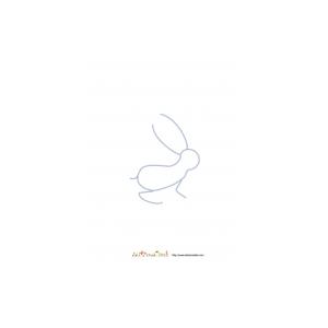 Poster avec Dessin de lapin prêt à être décoré