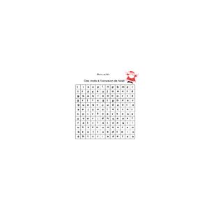 Mots cachés de Noël