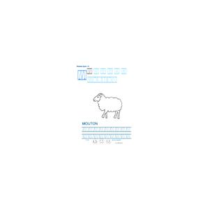Imprimer la fiche graphisme sur M de MOUTON . Imprimer une fiche de graphisme pour apprendre à écrire les lettres en bâton. Niveau 3 de maternelle.
