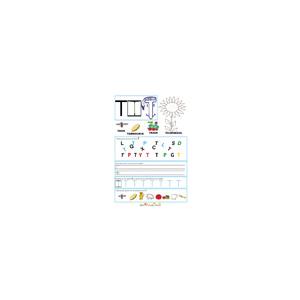 Page de lecture - écriture : la grande lettre T de tournesol