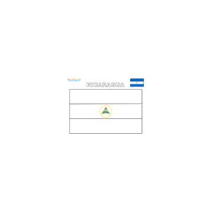 Coloriage du drapeau du Nicaragua