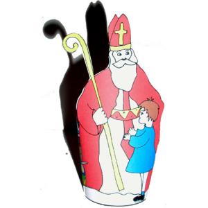 Fabriquer saint nicolas à colorier