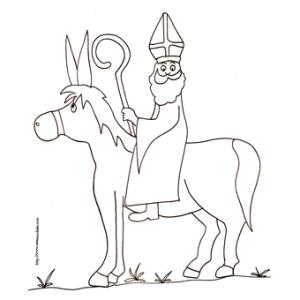 Coloriage de saint Nicolas