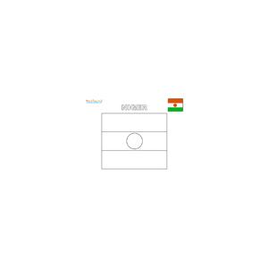 Coloriage du drapeau du Niger