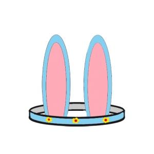 Oreilles de lapin à colorier