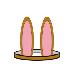 Oreilles de lapin en couleur à imprimer