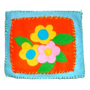 fleurs en crépon