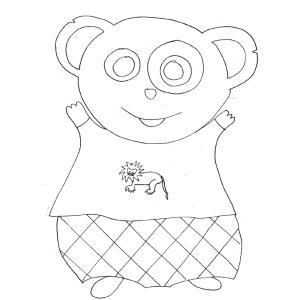 coloriages de pandas pour l'éveil de bébé