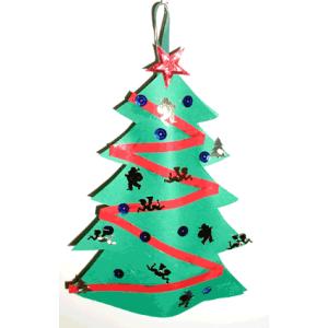Fabriquer un panier de bonbons en forme de sapin pour les enfants