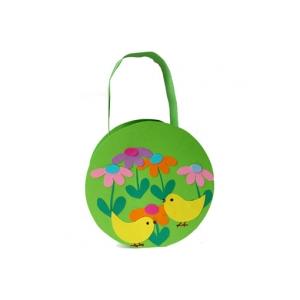 Fabriquer un panier de P&acirc;ques d&eacute;cor&eacute; de poussins et de fleurs