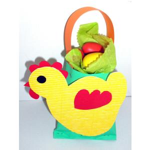 Panier de Pâques à grosse poule