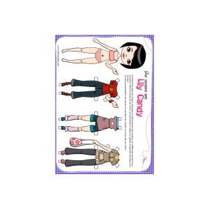 Paper doll Lily Candy a imprimer