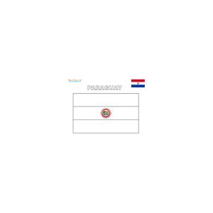 Coloriage du drapeau du Paraguay