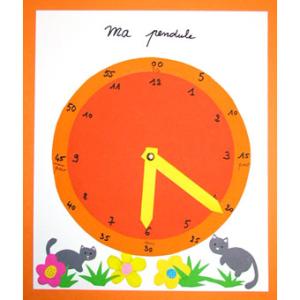 Fabriquer une grosse pendule pour apprendre l'heure