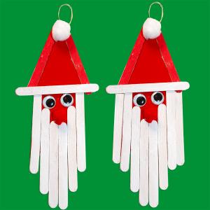 Père Noël en bâtons de bois