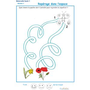 Imprimer l'Exercice 4 pour apprendre &agrave; compter maternelle niveau 1
