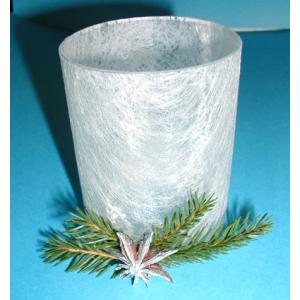 Créer un photophore blanc pour Noël