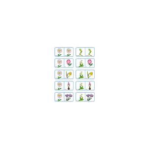Dominos des fleurs de printemps et d'été - planche 10 à imprimer