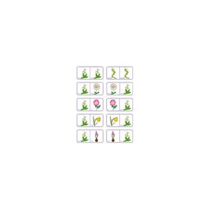 Planche de fleurs jeu de dominos N°16