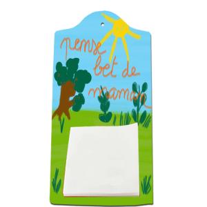 Planchette mémo décorée