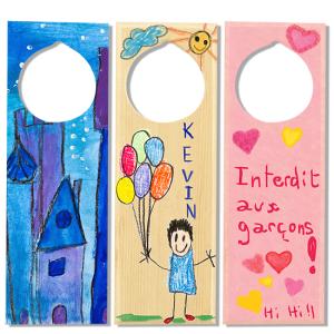Plaque pour personnaliser sa poignée de porte
