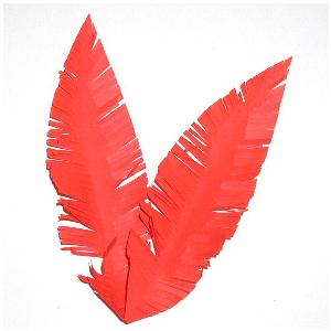 Plume en papier