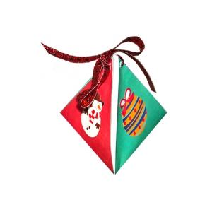 Pochette cadeau de Noel pyramide
