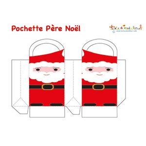 Modèle de pochette Père Noël