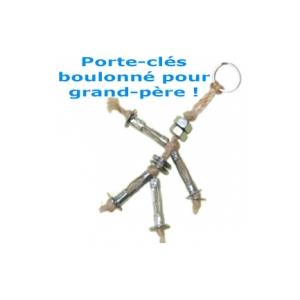 Porte-clés boulonné pour grand-père