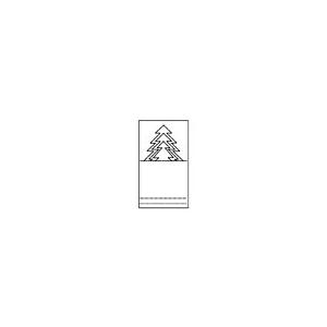 Gabarit d'un porte nom sapin 