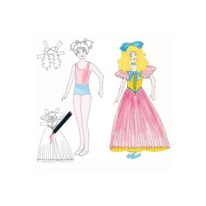 Fabriquer une poupée fille en papier