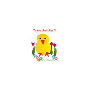 Image de Pâques : poussin bec fermé 29
