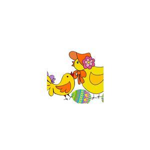 Image de Pâques : les deux poussins dessin 34