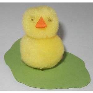 Fabirquer un poussin de P&acirc;ques avec des pompons