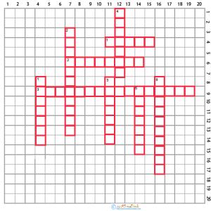Imprimer Grille de mots croisés 2 sur la préhistoire